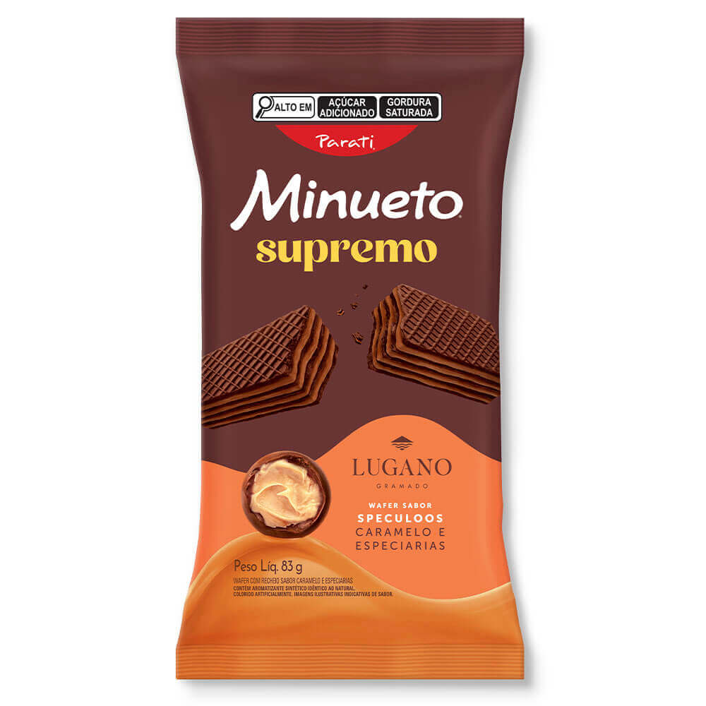 Wafer Minueto Supremo de Caramelo e Especiarias 83