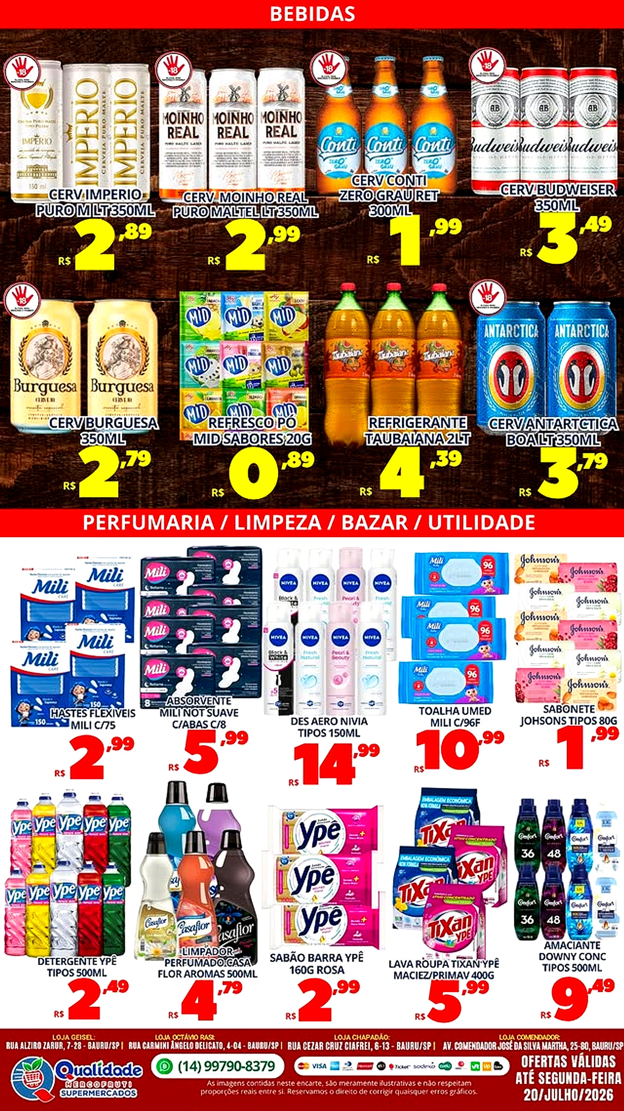 Bebidas Perfumaria E Limpeza